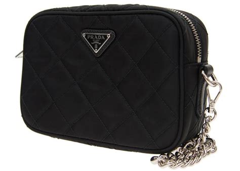 prada crossbody quilted tessuto mini black|Prada silver crossbody handbags.